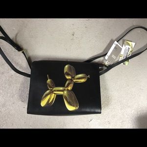 Jeff Koons x H&M dog black handbag
